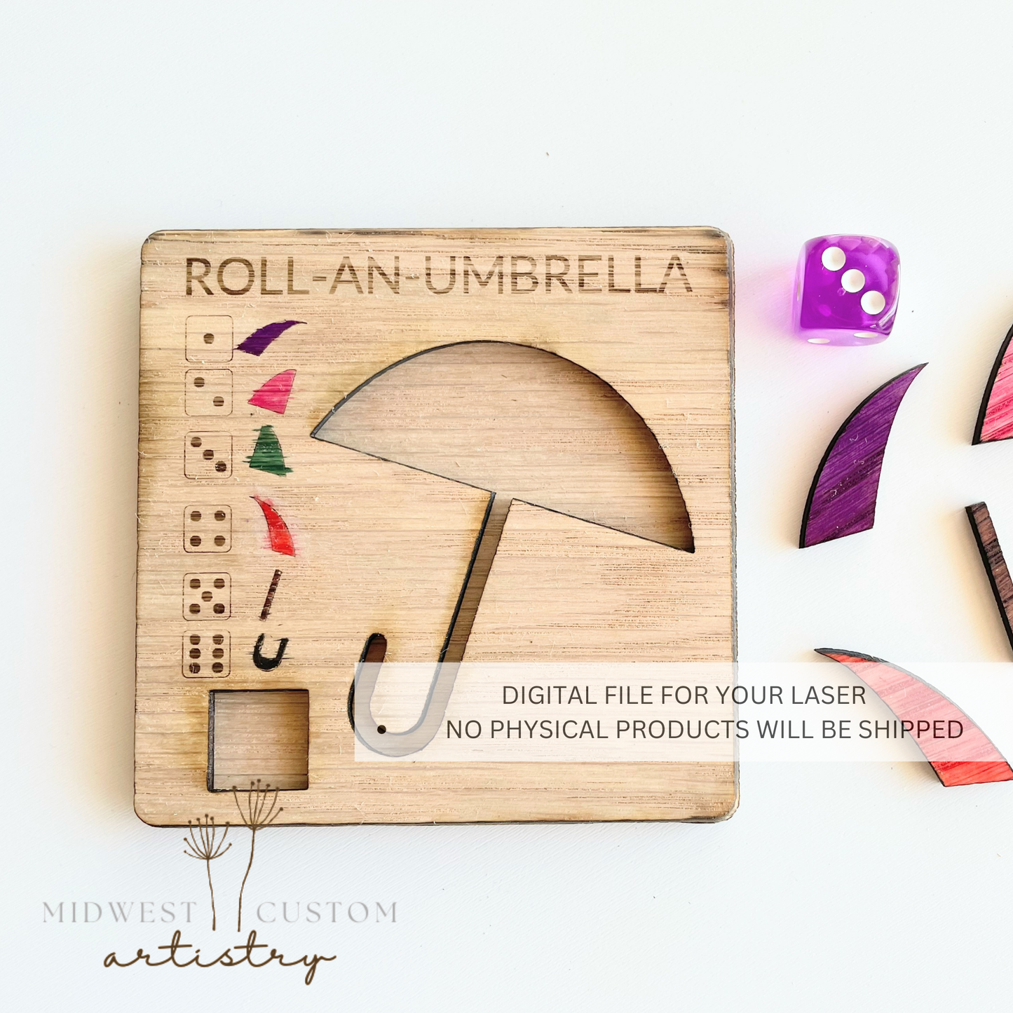 Roll-An-Umbrella SVG File