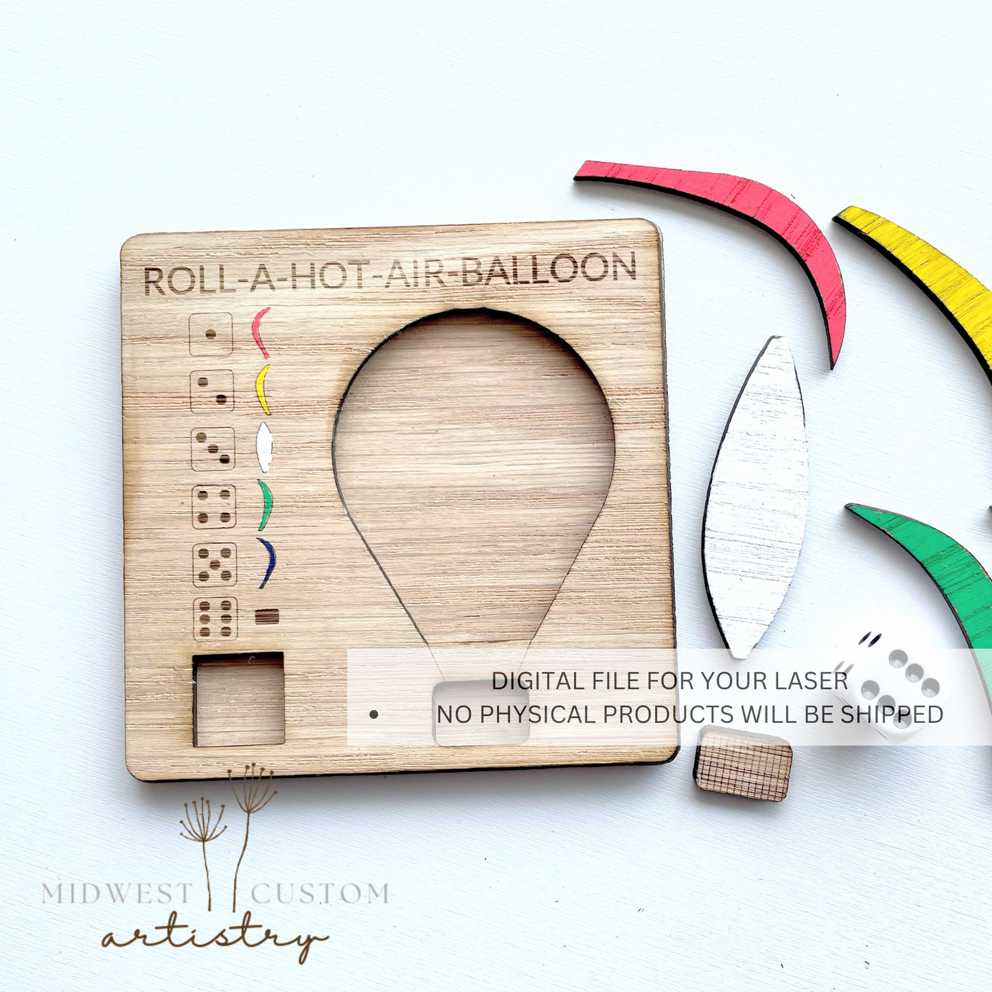 Roll-A-Hot-Air-Balloon SVG File