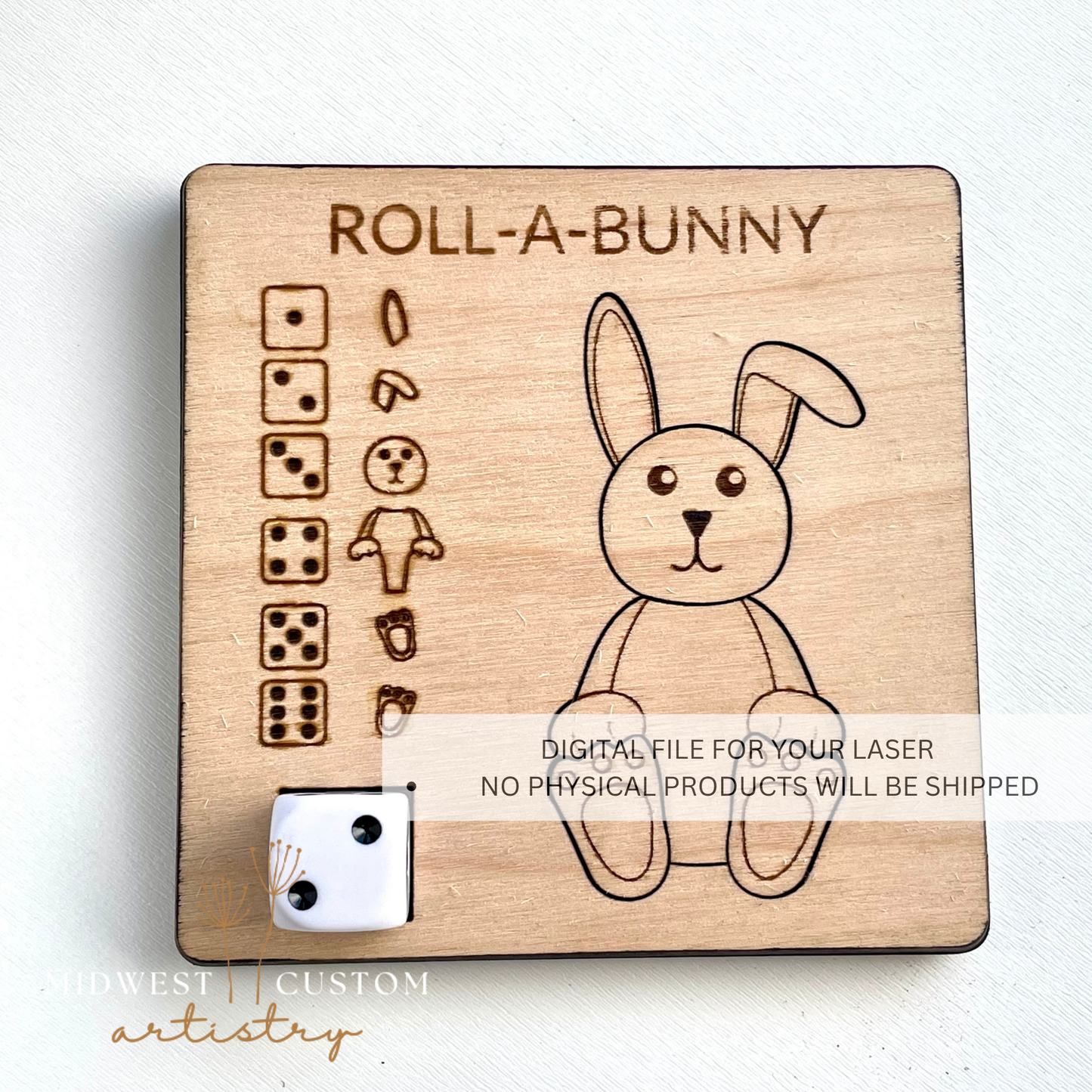 Roll-A-Bunny SVG File