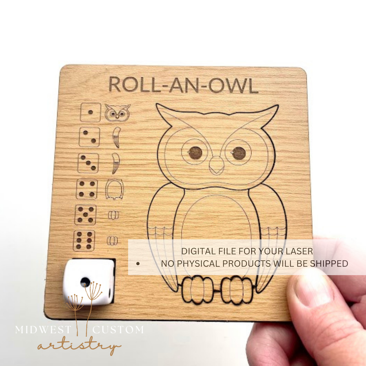 Roll-An-Owl SVG File