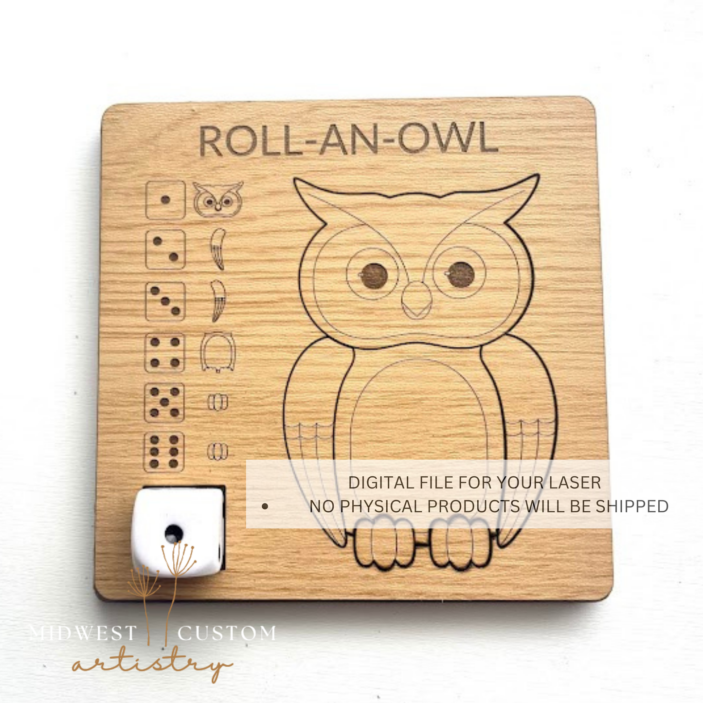 Roll-An-Owl SVG File