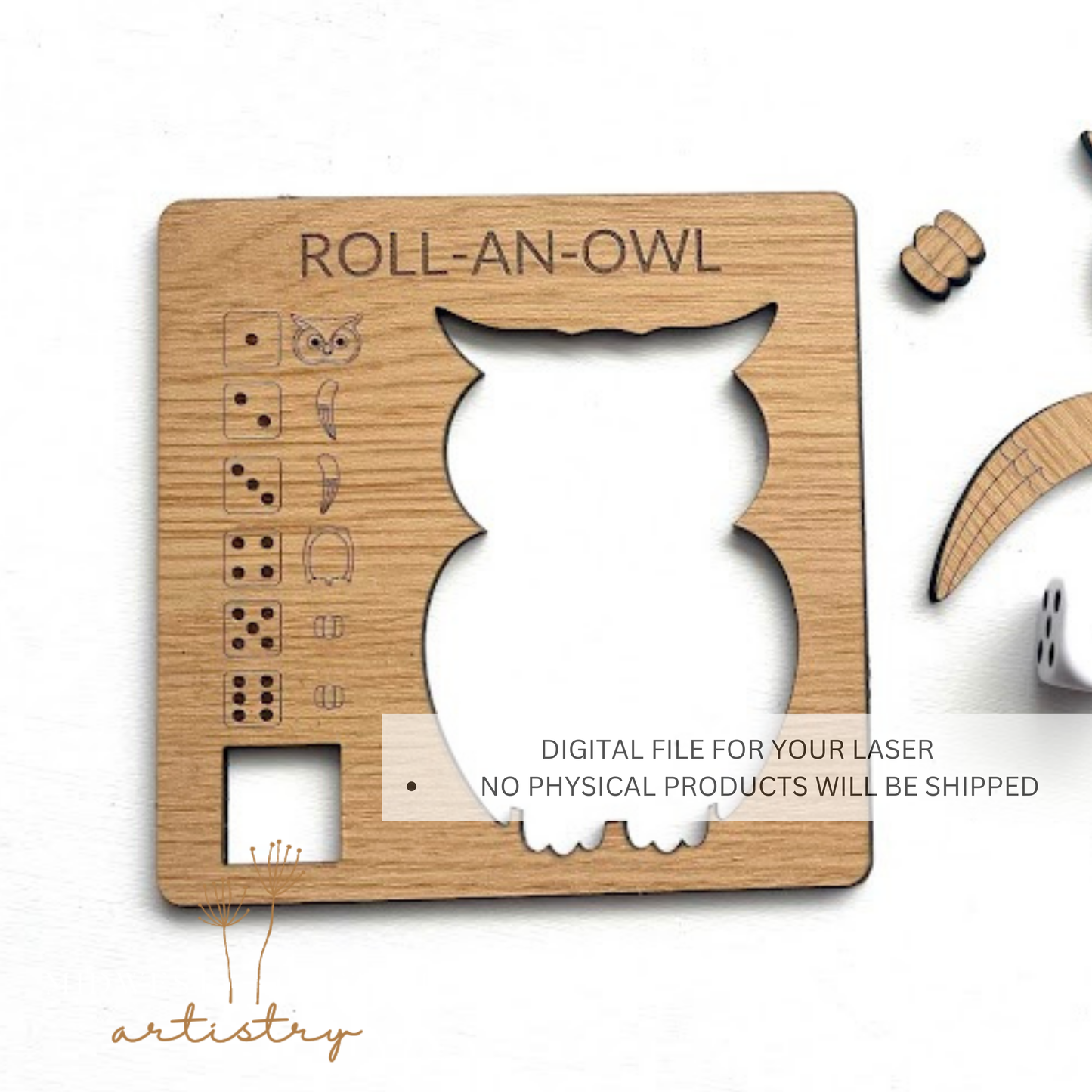 Roll-An-Owl SVG File