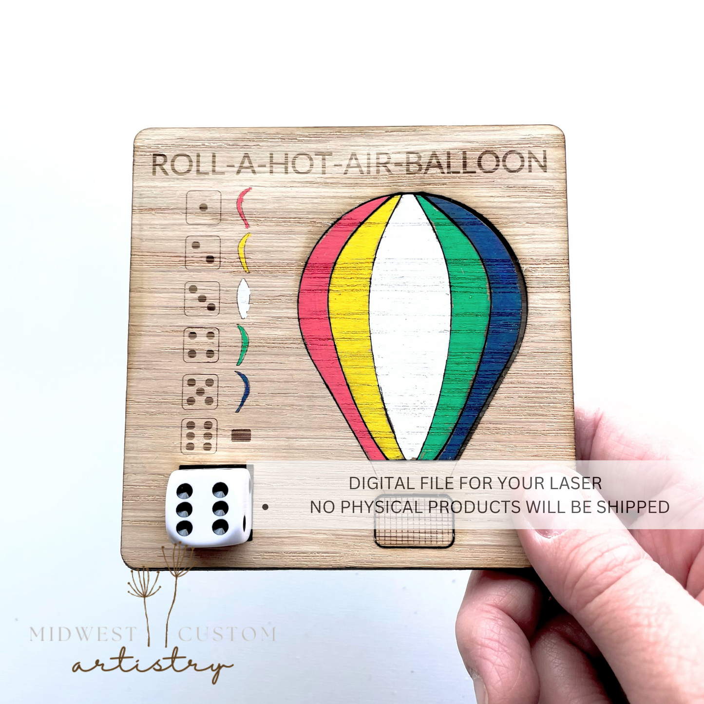 Roll-A-Hot-Air-Balloon SVG File