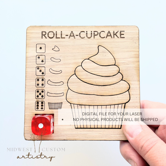Roll-A-Cupcake SVG File