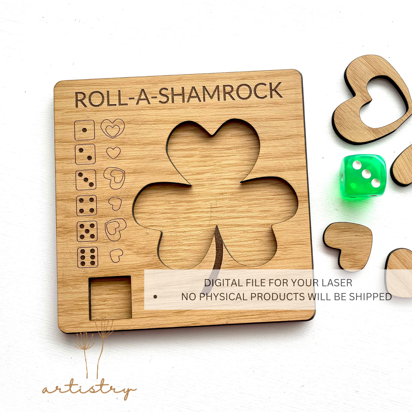 Roll-A-Shamrock SVG File