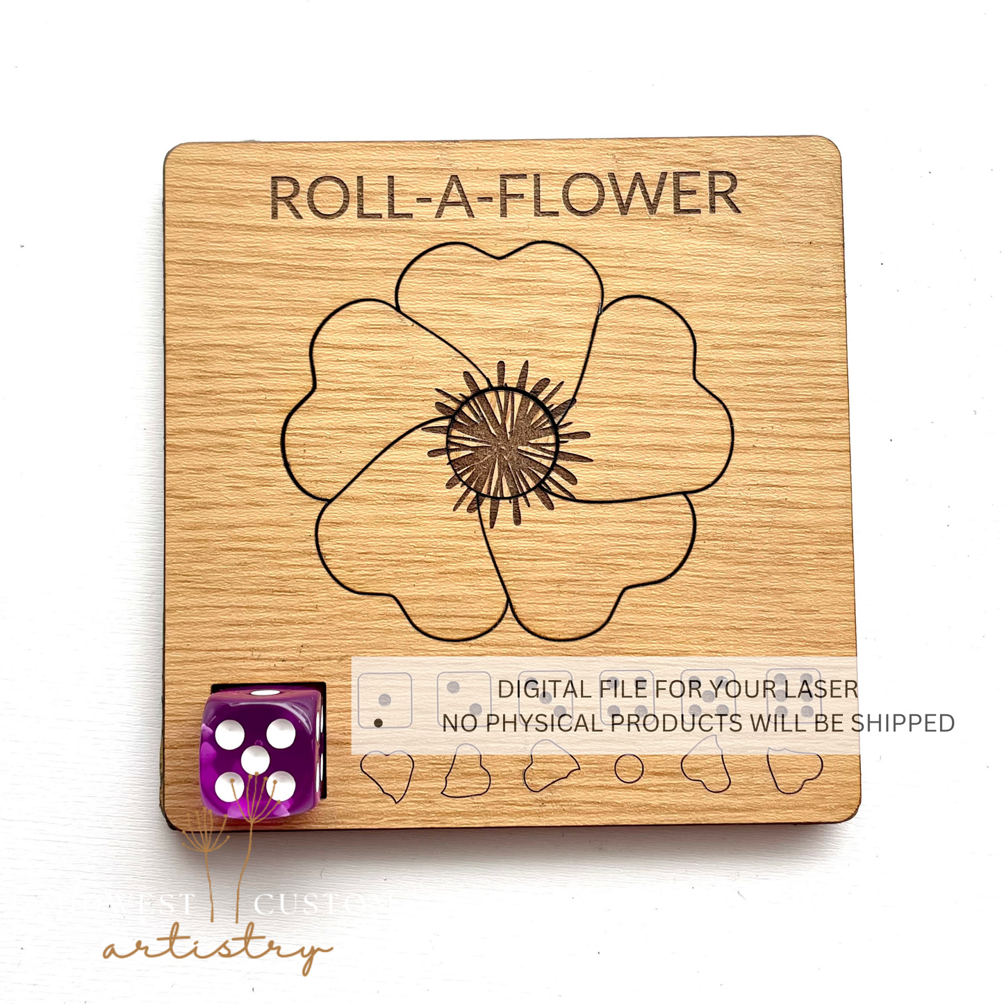 Roll-A-Flower SVG File
