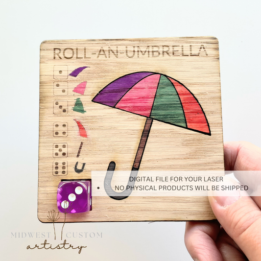 Roll-An-Umbrella SVG File