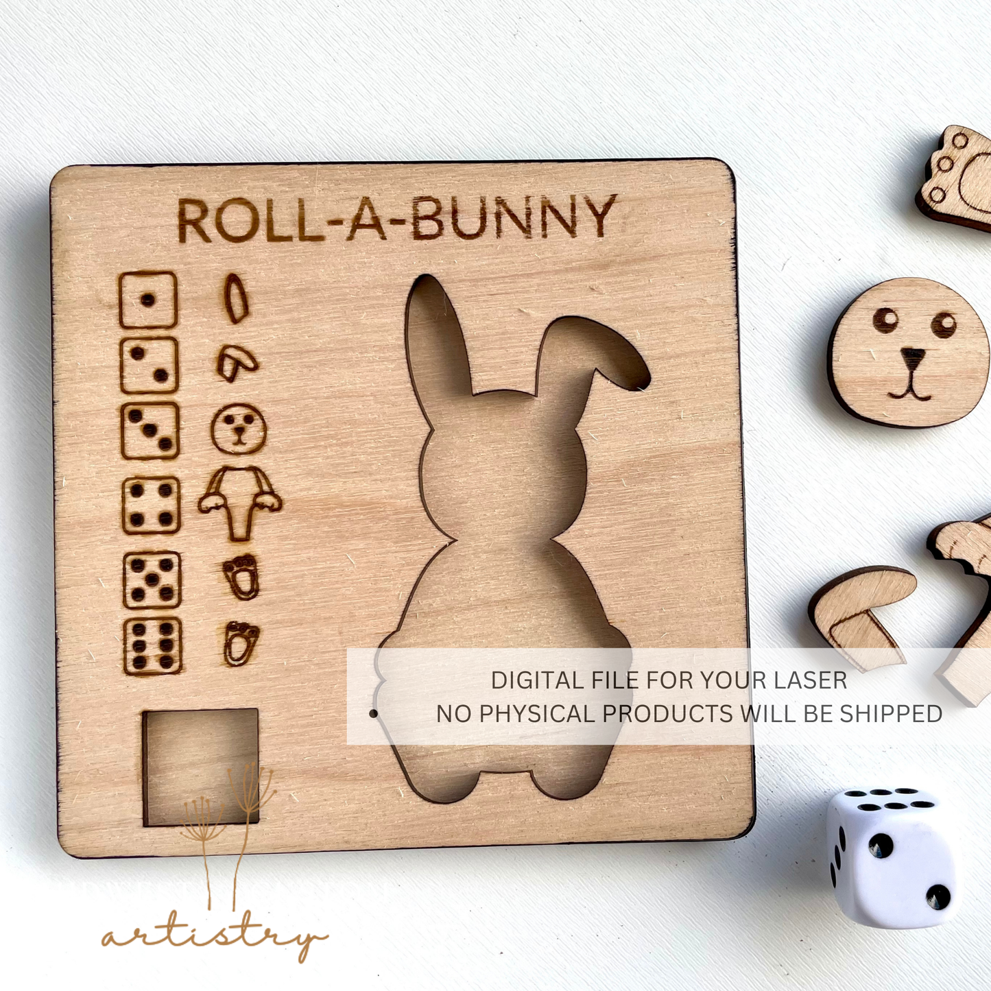 Roll-A-Bunny SVG File