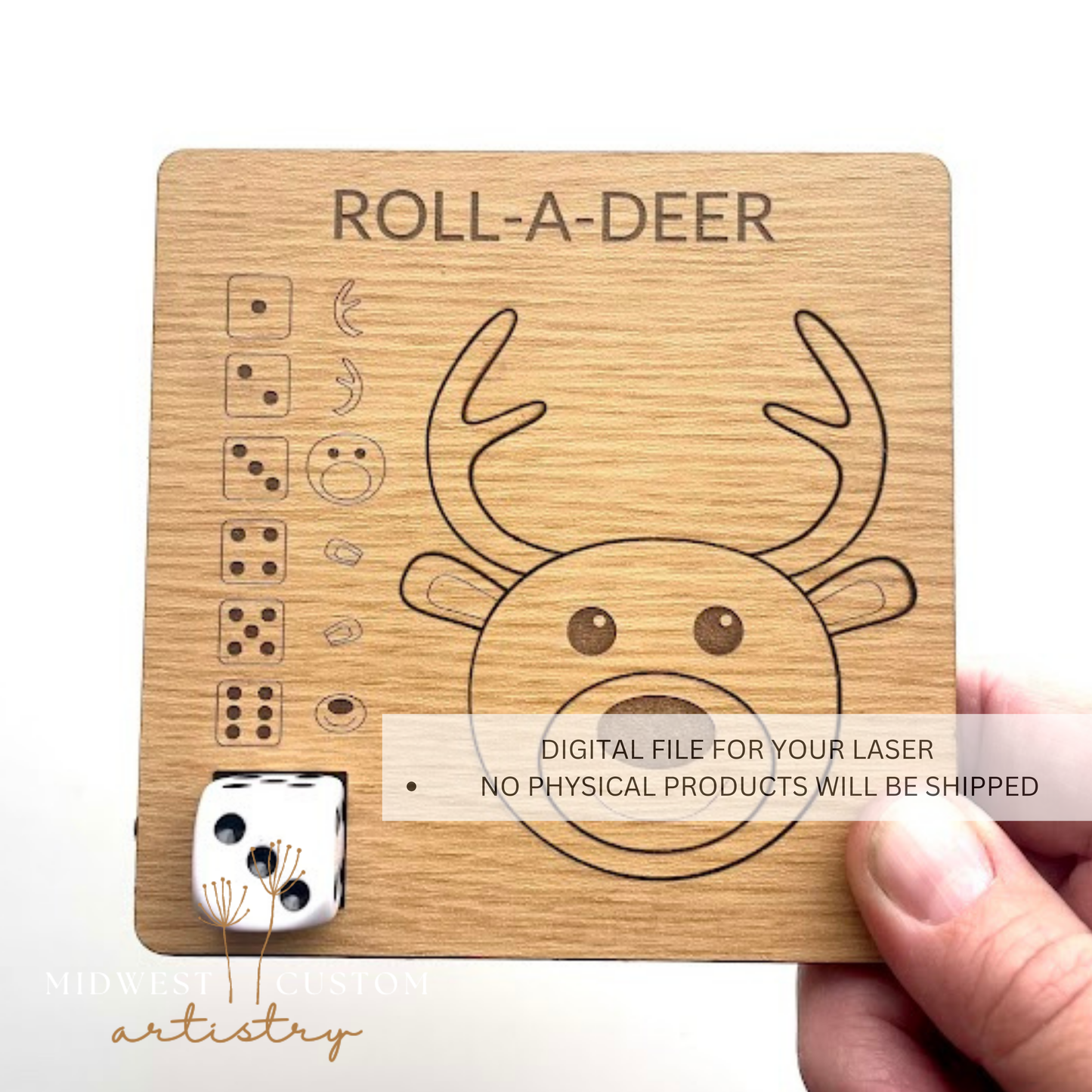 Roll-A-Deer SVG File