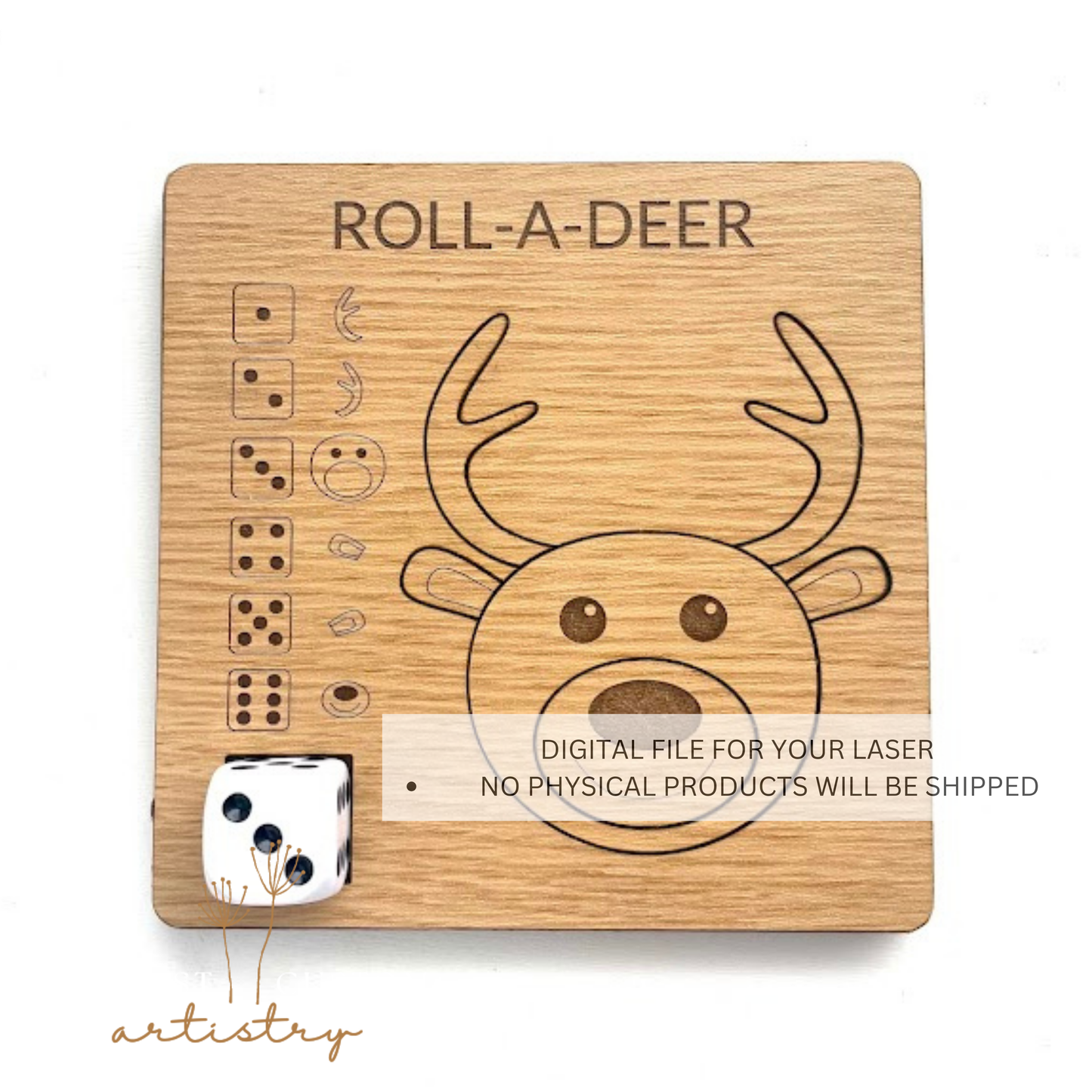 Roll-A-Deer SVG File