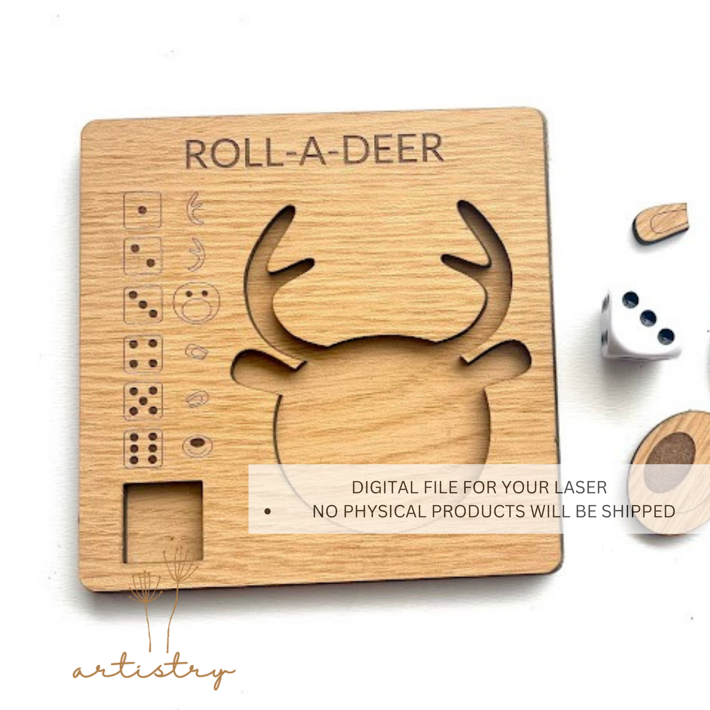 Roll-A-Deer SVG File