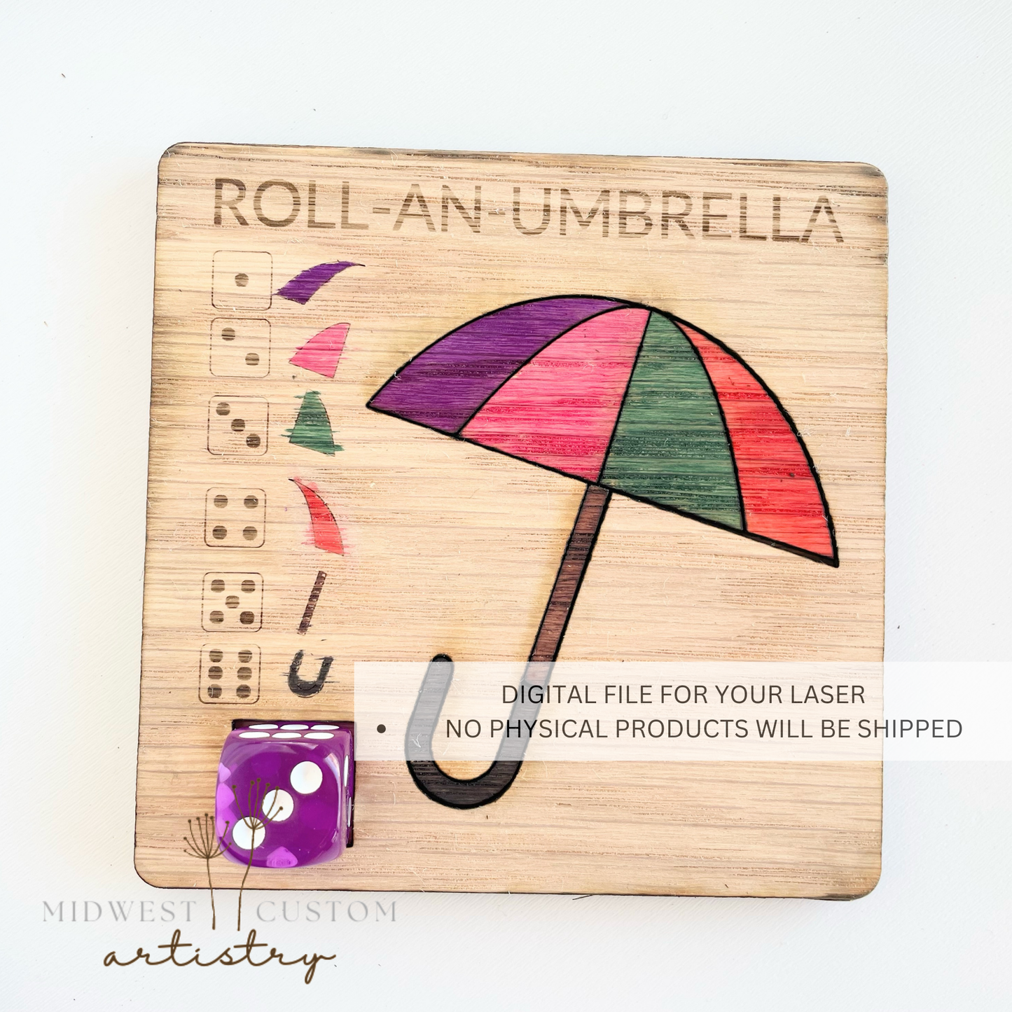 Roll-An-Umbrella SVG File