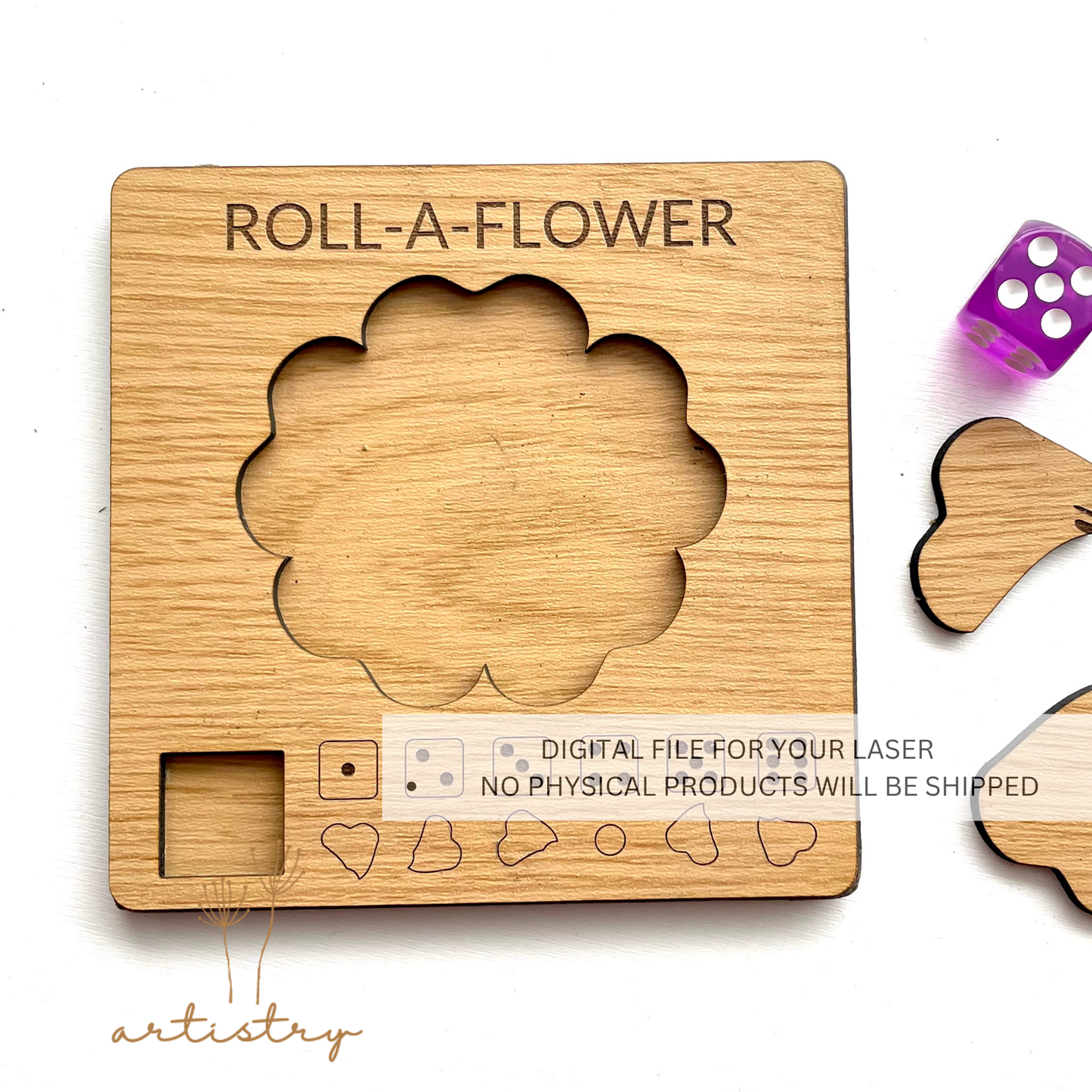 Roll-A-Flower SVG File
