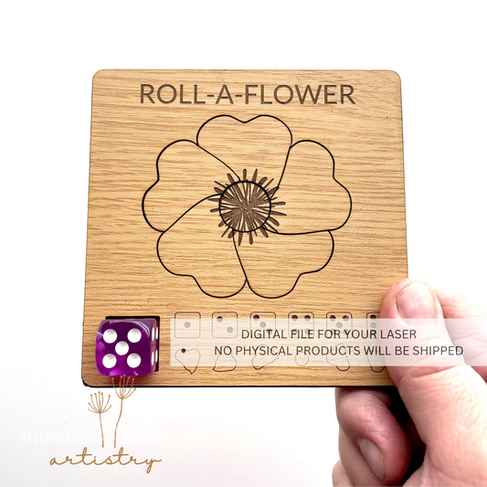 Roll-A-Flower SVG File