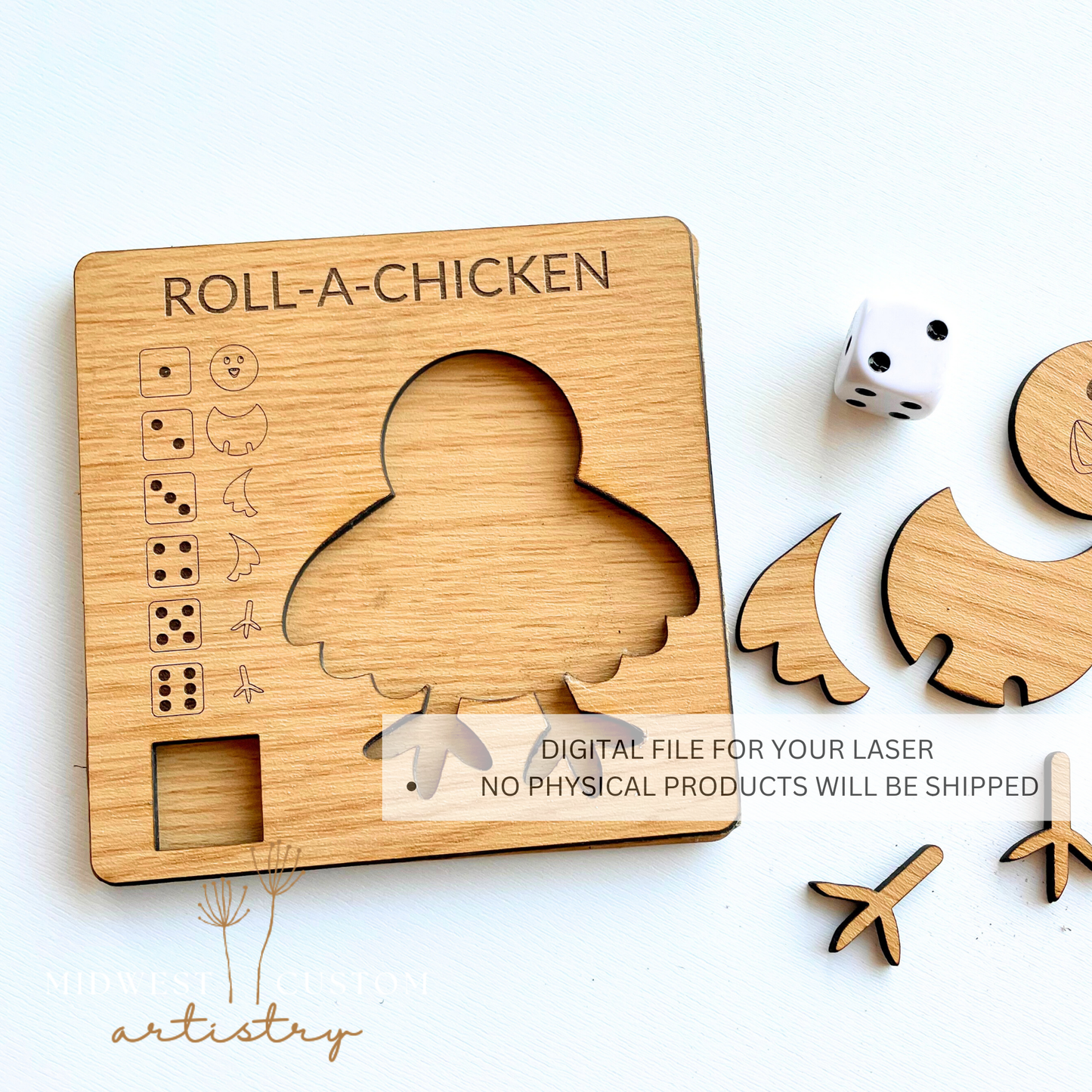 Roll-A-Chicken SVG File