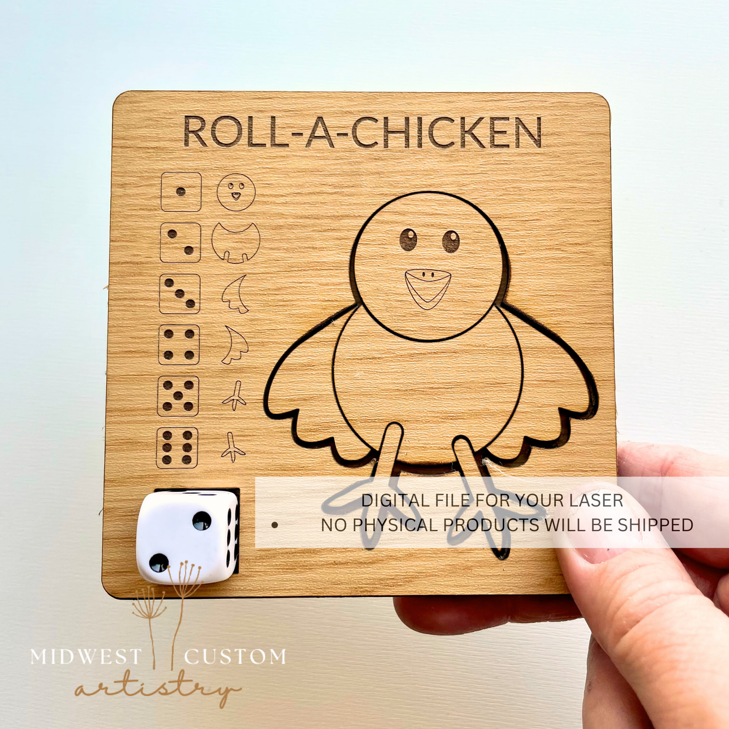 Roll-A-Chicken SVG File