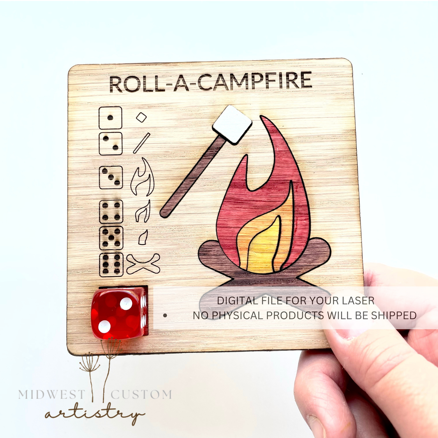 Roll-A-Campfire SVG File