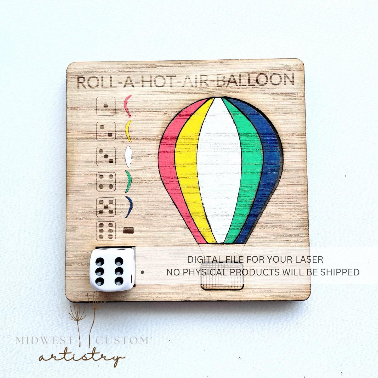 Roll-A-Hot-Air-Balloon SVG File