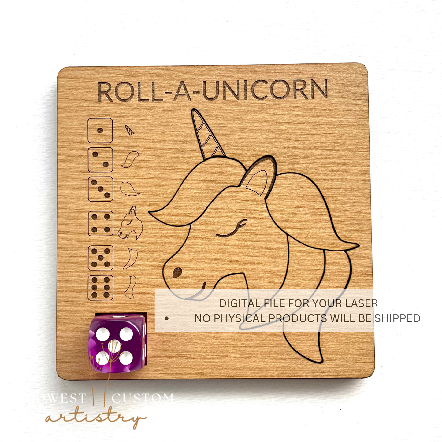 Roll-A-Unicorn SVG File