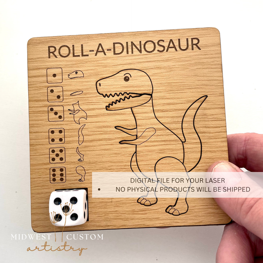 Roll-A-Dinosaur SVG File