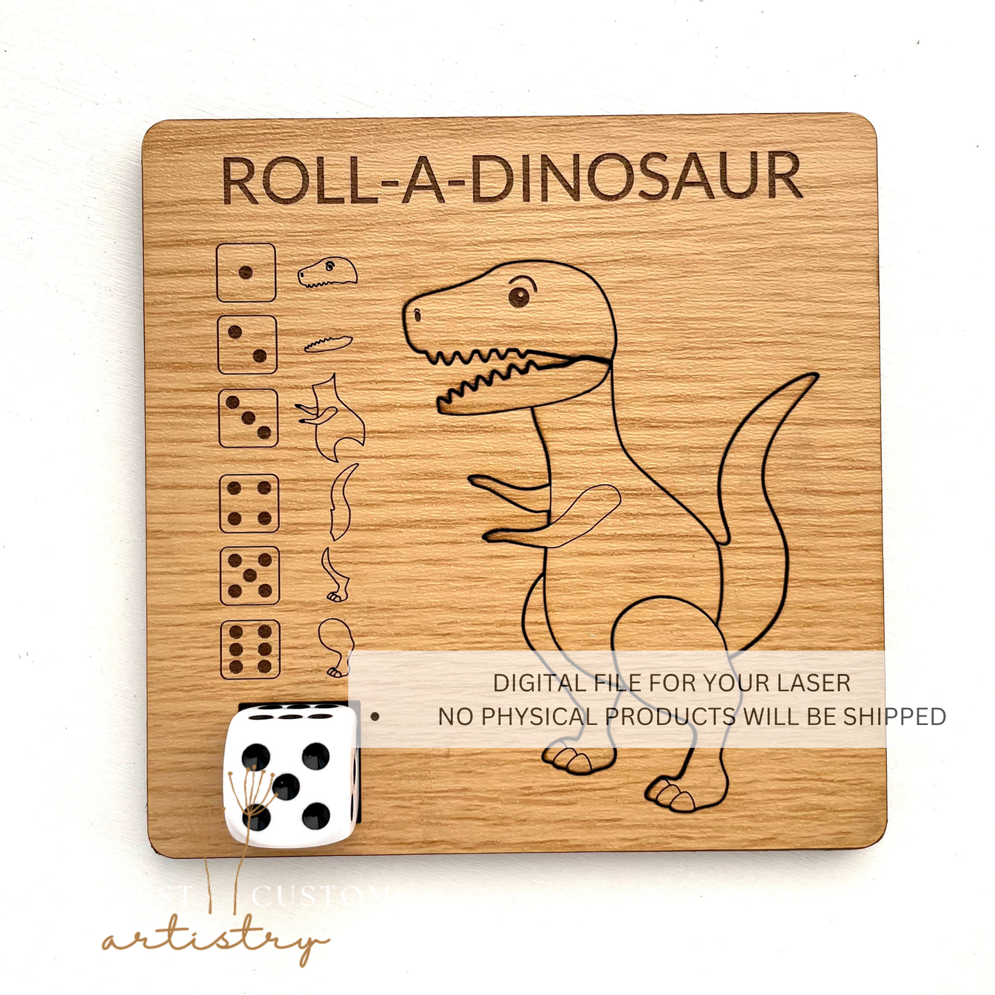 Roll-A-Dinosaur SVG File