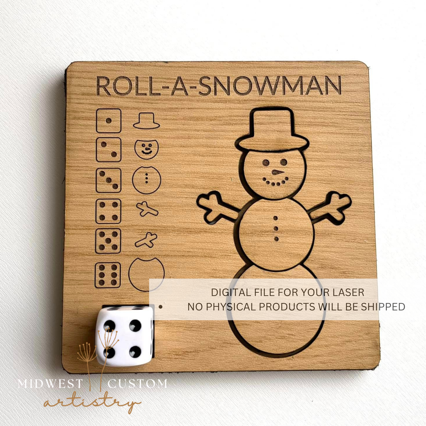 Roll-A-Snowman SVG File