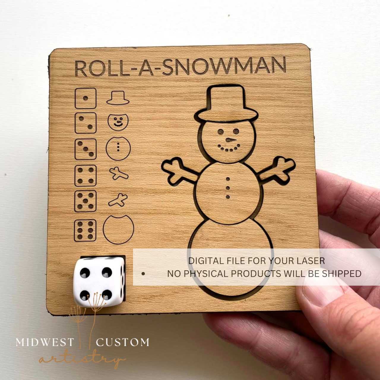 Roll-A-Snowman SVG File